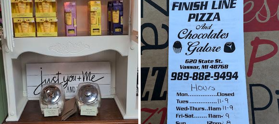 FINISH LINE PIZZA Menu